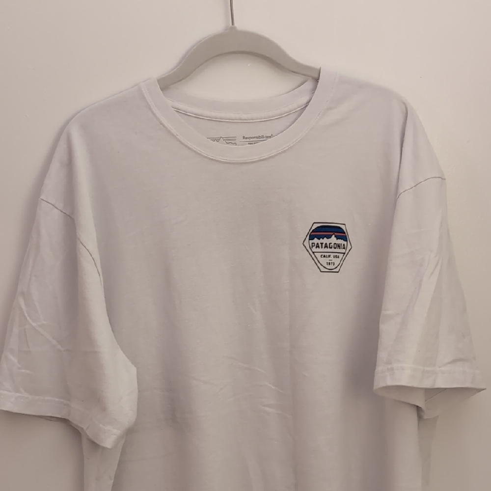 Patagonia Men's White Short Sleeve Tee